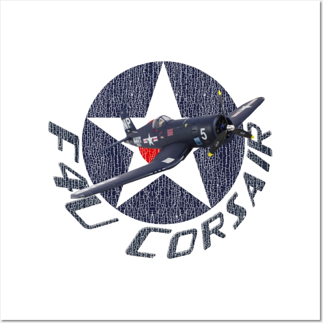 F4U Corsair Legendary WW2 Plane Wall Art by F&L Design Co.